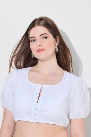 Moda za polnejše Bluza dirndl kratkih rukava plus velikost, xxl, Ulla Popken in Johann Popken (JP1880)