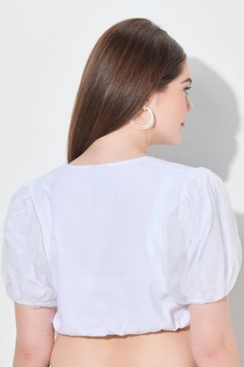Moda za polnejše Bluza dirndl kratkih rukava plus velikost, xxl, Ulla Popken in Johann Popken (JP1880)