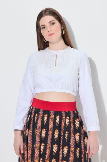 Moda za polnejše Bluza dirndl dugih rukava plus velikost, xxl, Ulla Popken in Johann Popken (JP1880)