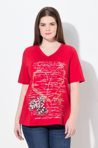 Moda za polnejše Majica kratkih rukava V ovratnika plus velikost, xxl, Ulla Popken in Johann Popken (JP1880)