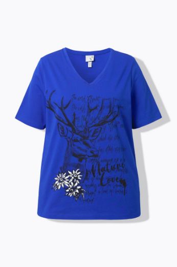 Moda za polnejše Majica kratkih rukava V ovratnika plus velikost, xxl, Ulla Popken in Johann Popken (JP1880)