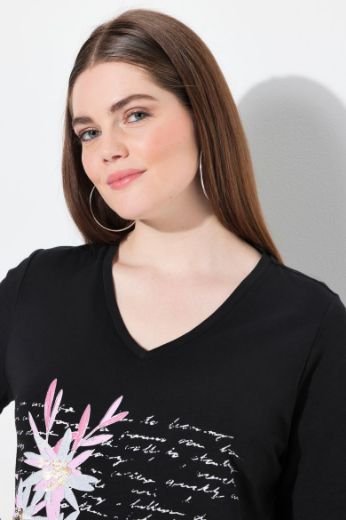 Moda za polnejše Majica kratkih rukava V ovratnika plus velikost, xxl, Ulla Popken in Johann Popken (JP1880)