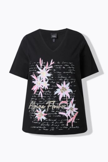 Moda za polnejše Majica kratkih rukava V ovratnika plus velikost, xxl, Ulla Popken in Johann Popken (JP1880)