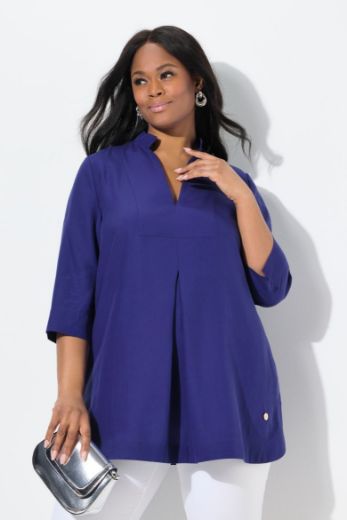 Moda za polnejše Bluza s 3/4 rukavima V izreza plus velikost, xxl, Ulla Popken in Johann Popken (JP1880)