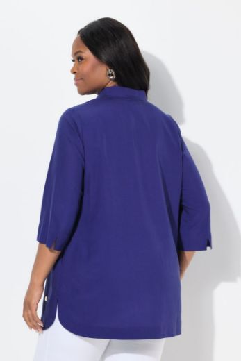 Moda za polnejše Bluza s 3/4 rukavima V izreza plus velikost, xxl, Ulla Popken in Johann Popken (JP1880)