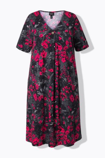 Moda za polnejše Haljina kratkih rukava A kroja plus velikost, xxl, Ulla Popken in Johann Popken (JP1880)