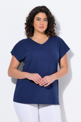 Moda za polnejše Majica kratkih rukava V ovratnika plus velikost, xxl, Ulla Popken in Johann Popken (JP1880)
