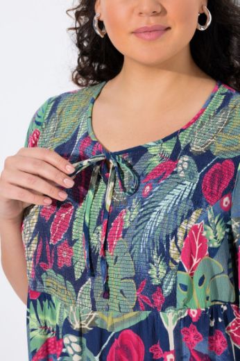 Moda za polnejše Bluza kratkih rukava A kroja plus velikost, xxl, Ulla Popken in Johann Popken (JP1880)