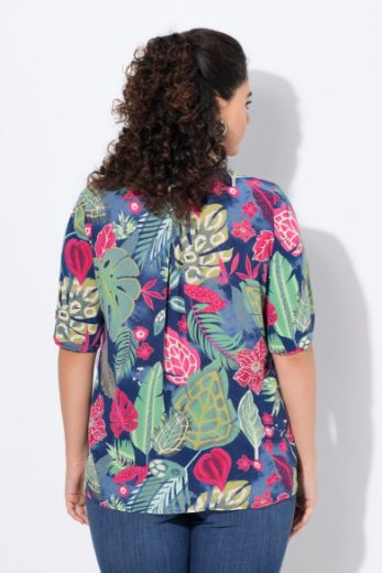 Moda za polnejše Bluza kratkih rukava A kroja plus velikost, xxl, Ulla Popken in Johann Popken (JP1880)