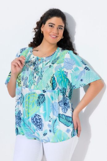 Moda za polnejše Bluza kratkih rukava A kroja plus velikost, xxl, Ulla Popken in Johann Popken (JP1880)