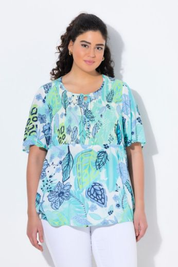 Moda za polnejše Bluza kratkih rukava A kroja plus velikost, xxl, Ulla Popken in Johann Popken (JP1880)