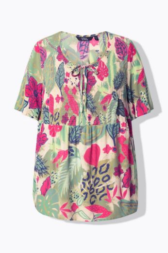Moda za polnejše Bluza kratkih rukava A kroja plus velikost, xxl, Ulla Popken in Johann Popken (JP1880)