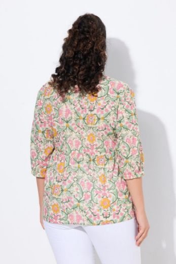 Moda za polnejše Bluza 3/4 rukava A kroja plus velikost, xxl, Ulla Popken in Johann Popken (JP1880)