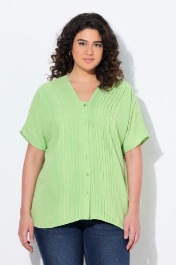 Moda za polnejše Bluza kratkih rukava od muslina plus velikost, xxl, Ulla Popken in Johann Popken (JP1880)