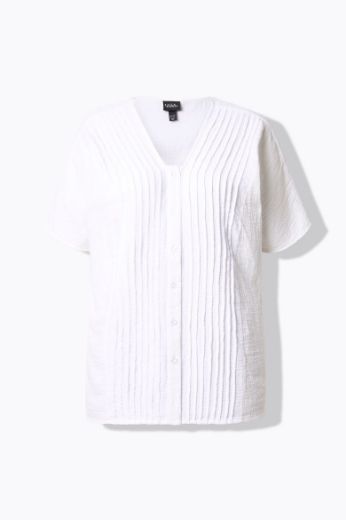 Moda za polnejše Bluza kratkih rukava od muslina plus velikost, xxl, Ulla Popken in Johann Popken (JP1880)