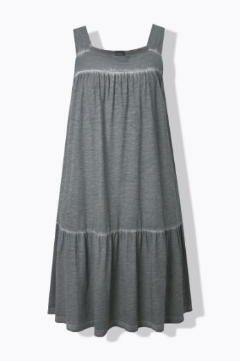 Moda za polnejše Haljina midi bez rukava na volane plus velikost, xxl, Ulla Popken in Johann Popken (JP1880)