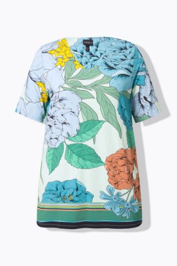 Moda za polnejše Majica kratkih rukava V ovratnika plus velikost, xxl, Ulla Popken in Johann Popken (JP1880)