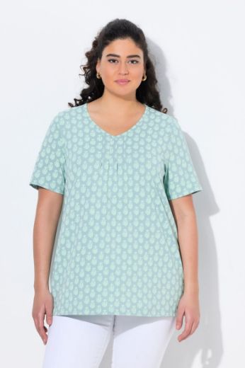 Moda za polnejše Majica kratkih rukava V ovratnika plus velikost, xxl, Ulla Popken in Johann Popken (JP1880)