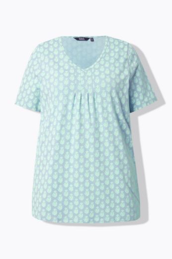 Moda za polnejše Majica kratkih rukava V ovratnika plus velikost, xxl, Ulla Popken in Johann Popken (JP1880)
