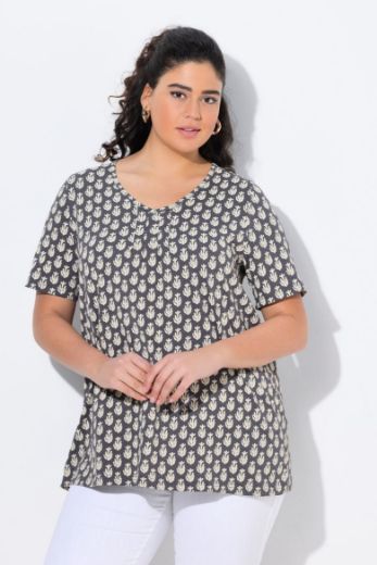 Moda za polnejše Majica kratkih rukava V ovratnika plus velikost, xxl, Ulla Popken in Johann Popken (JP1880)