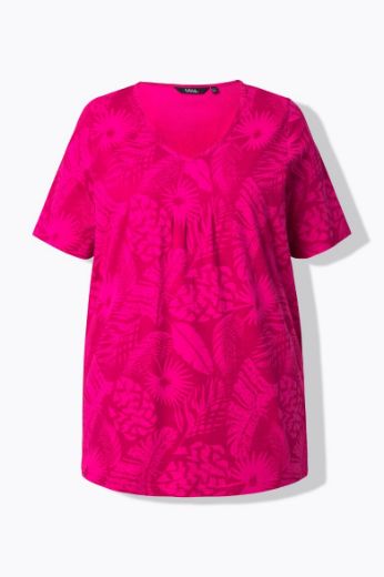 Moda za polnejše Majica kratkih rukava V ovratnika plus velikost, xxl, Ulla Popken in Johann Popken (JP1880)