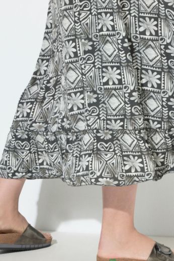 Moda za polnejše Suknja maxi na volane plus velikost, xxl, Ulla Popken in Johann Popken (JP1880)