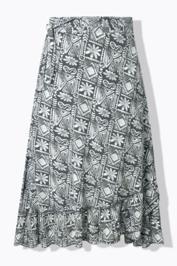 Moda za polnejše Suknja maxi na volane plus velikost, xxl, Ulla Popken in Johann Popken (JP1880)