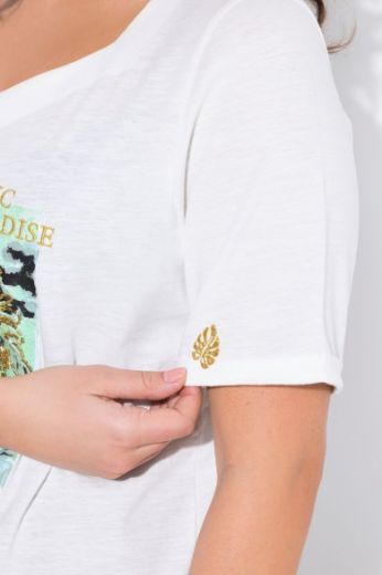 Moda za polnejše Majica kratkih rukava V ovratnika plus velikost, xxl, Ulla Popken in Johann Popken (JP1880)
