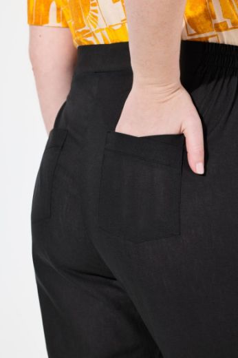 Moda za polnejše Hlače širokih nogavica od mješavine lana plus velikost, xxl, Ulla Popken in Johann Popken (JP1880)