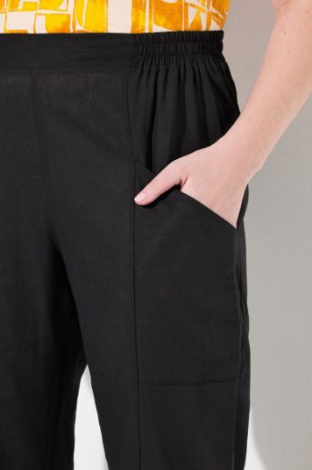 Moda za polnejše Hlače širokih nogavica od mješavine lana plus velikost, xxl, Ulla Popken in Johann Popken (JP1880)