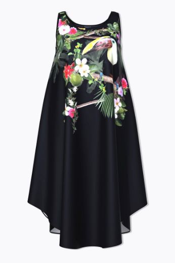Moda za polnejše Haljina midi bez rukava plus velikost, xxl, Ulla Popken in Johann Popken (JP1880)