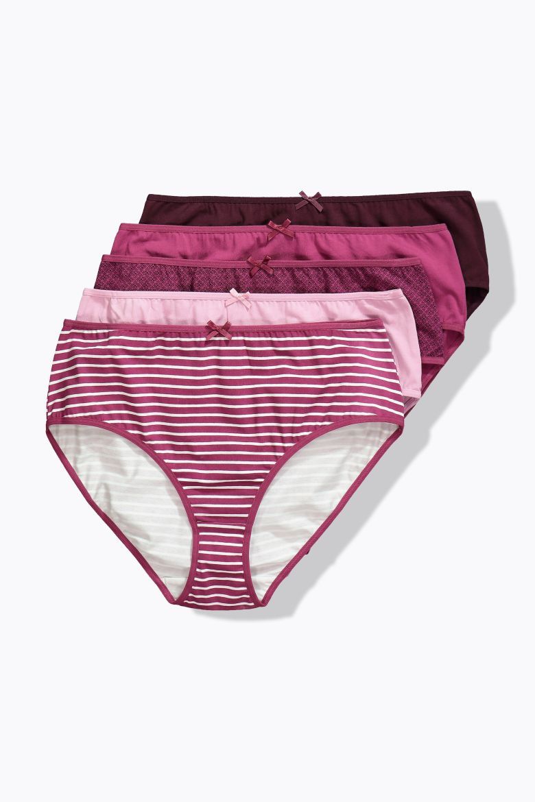 Moda za polnejše Gaćice midi 5 komada plus velikost, xxl, Ulla Popken in Johann Popken (JP1880)