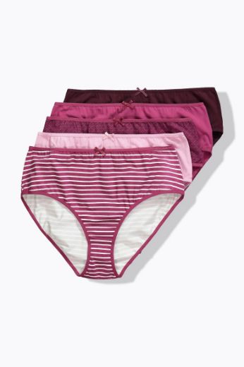 Moda za polnejše Gaćice midi 5 komada plus velikost, xxl, Ulla Popken in Johann Popken (JP1880)
