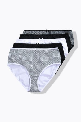 Moda za polnejše Gaćice midi 5 komada plus velikost, xxl, Ulla Popken in Johann Popken (JP1880)