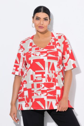 Moda za polnejše Majica kratkih rukava plus velikost, xxl, Ulla Popken in Johann Popken (JP1880)