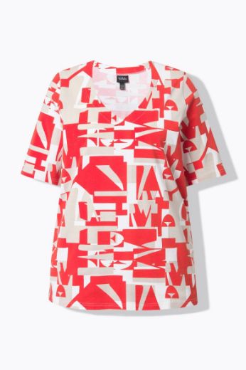 Moda za polnejše Majica kratkih rukava plus velikost, xxl, Ulla Popken in Johann Popken (JP1880)
