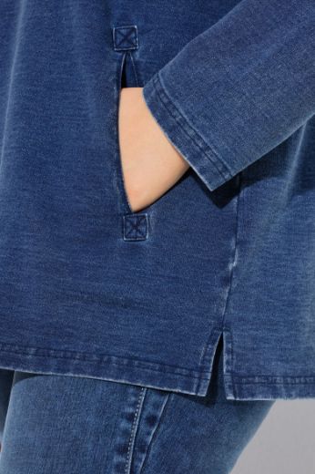 Moda za polnejše Majica dugih rukava s kapuljačom plus velikost, xxl, Ulla Popken in Johann Popken (JP1880)