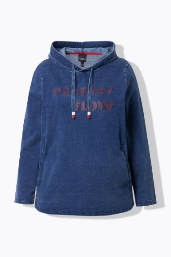 Moda za polnejše Majica dugih rukava s kapuljačom plus velikost, xxl, Ulla Popken in Johann Popken (JP1880)