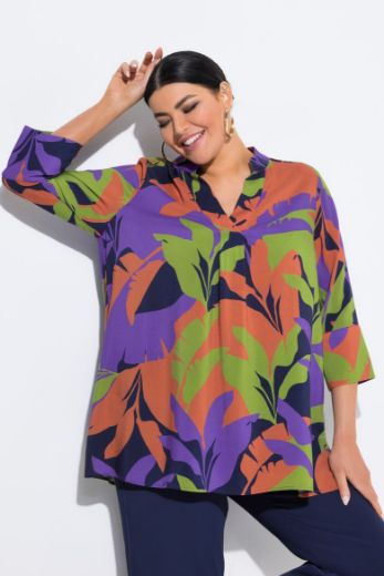 Moda za polnejše Tunika 3/4 rukava A kroja plus velikost, xxl, Ulla Popken in Johann Popken (JP1880)