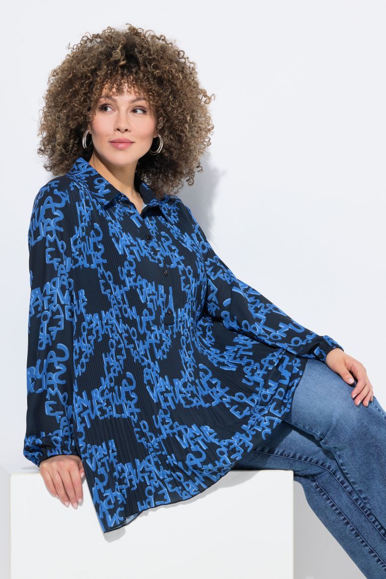 Moda za polnejše Bluza dugih rukava A kroja plus velikost, xxl, Ulla Popken in Johann Popken (JP1880)