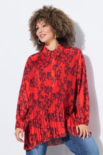 Moda za polnejše Bluza dugih rukava A kroja plus velikost, xxl, Ulla Popken in Johann Popken (JP1880)
