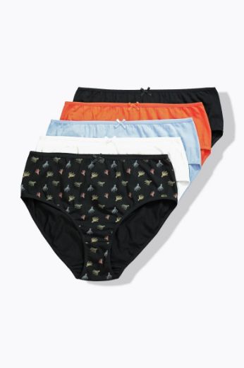 Moda za polnejše Gaćice midi 5 komada plus velikost, xxl, Ulla Popken in Johann Popken (JP1880)