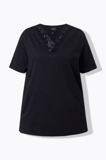 Moda za polnejše Majica kratkih rukava V ovratnika plus velikost, xxl, Ulla Popken in Johann Popken (JP1880)