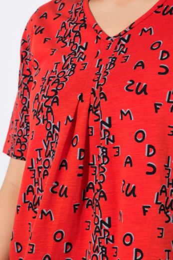 Moda za polnejše Majica kratkih rukava V ovratnika plus velikost, xxl, Ulla Popken in Johann Popken (JP1880)