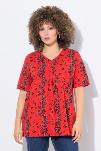Moda za polnejše Majica kratkih rukava V ovratnika plus velikost, xxl, Ulla Popken in Johann Popken (JP1880)