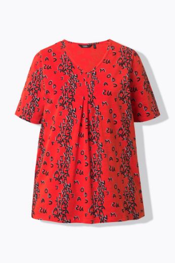 Moda za polnejše Majica kratkih rukava V ovratnika plus velikost, xxl, Ulla Popken in Johann Popken (JP1880)
