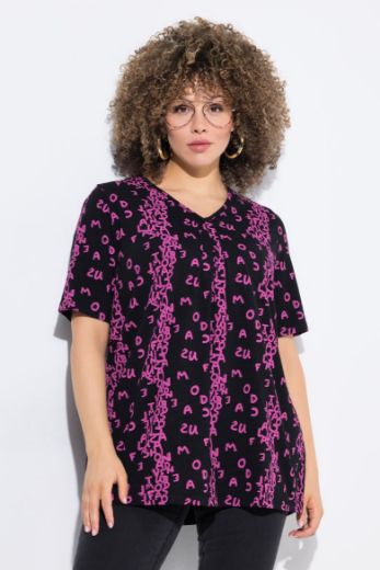 Moda za polnejše Majica kratkih rukava V ovratnika plus velikost, xxl, Ulla Popken in Johann Popken (JP1880)