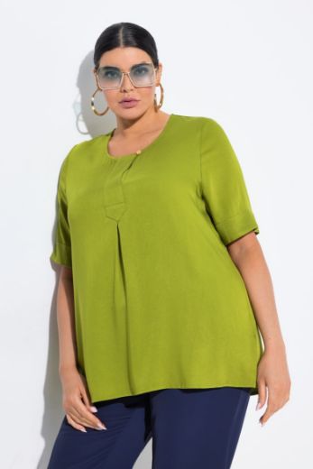 Moda za polnejše Bluza kratkih rukava s okruglim izrezom plus velikost, xxl, Ulla Popken in Johann Popken (JP1880)