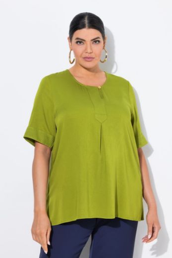 Moda za polnejše Bluza kratkih rukava s okruglim izrezom plus velikost, xxl, Ulla Popken in Johann Popken (JP1880)