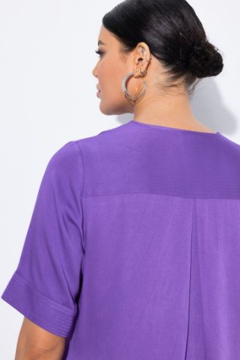 Moda za polnejše Bluza kratkih rukava s okruglim izrezom plus velikost, xxl, Ulla Popken in Johann Popken (JP1880)